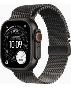 Apple Watch Ultra 3 - Zwart met Milanese Bandje M